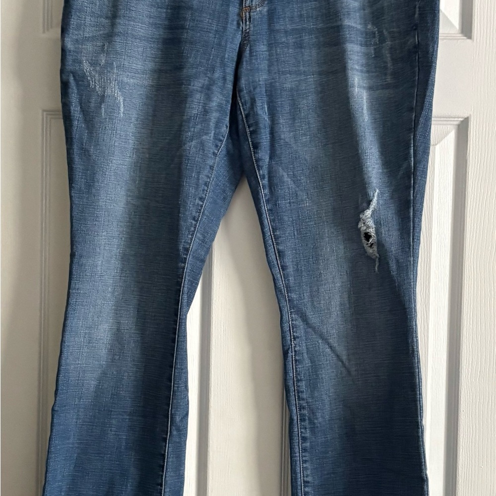 Sonoma Blue Distressed Bootcut Jeans